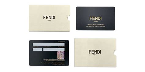 fendi fake kaufen|Fendi authenticity card.